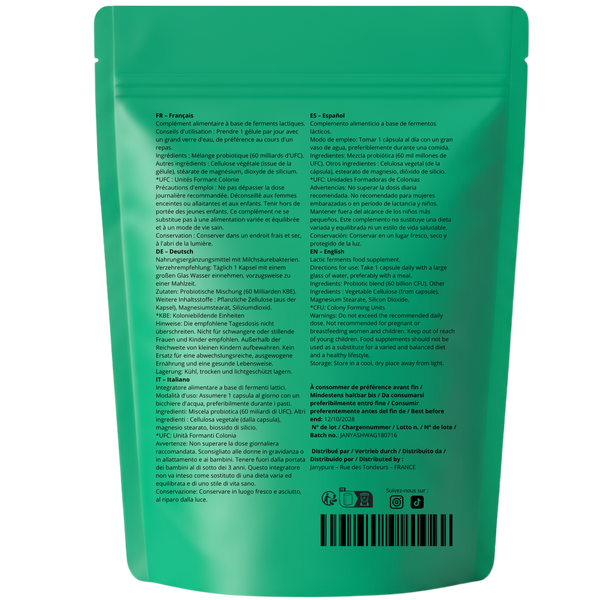 Probiotiques 10 Souches 60Milliards UFC