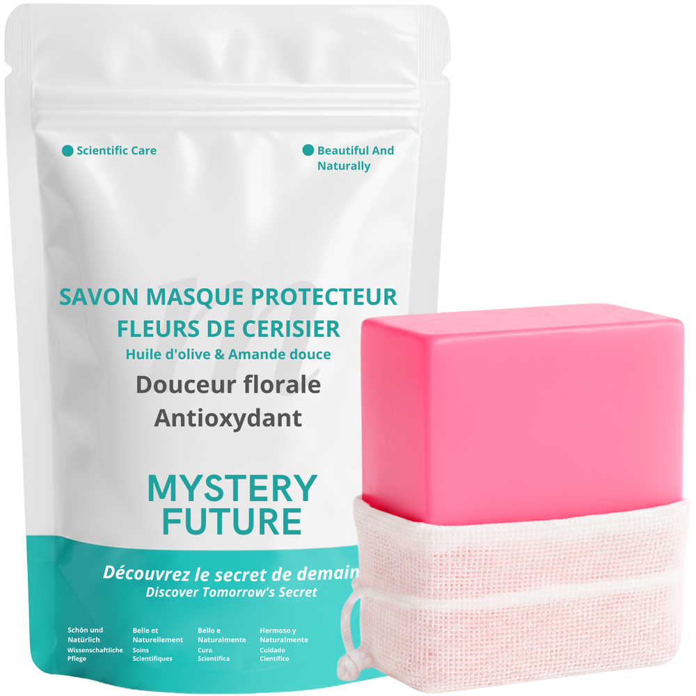 Savon Fleurs de Cerisier 140g | Nettoyant Doux & Hydratant | Parfum Floral Délicat | Visage & Corps | Tous Types de Peaux
