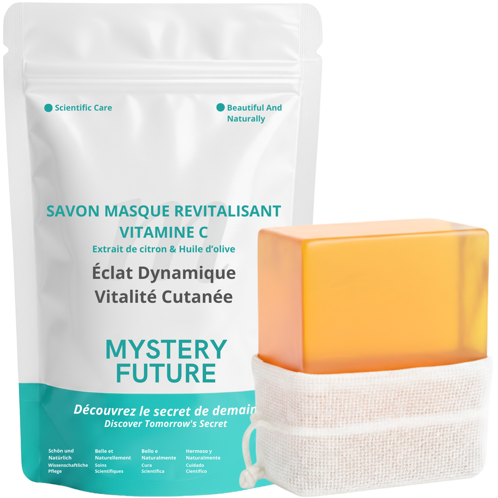 Savon Vitamine C | Éclat & Uniformité du Teint | Anti-Taches & Hyperpigmentation | Éclaircissant Naturel Peaux Ternes | Glow Skin Visage & Corps | 100% Naturel