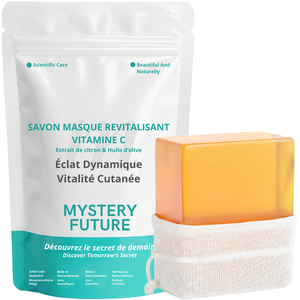 Savon Vitamine C | Éclat & Uniformité du Teint | Anti-Taches & Hyperpigmentation | Éclaircissant Naturel Peaux Ternes | Glow Skin Visage & Corps | 100% Naturel