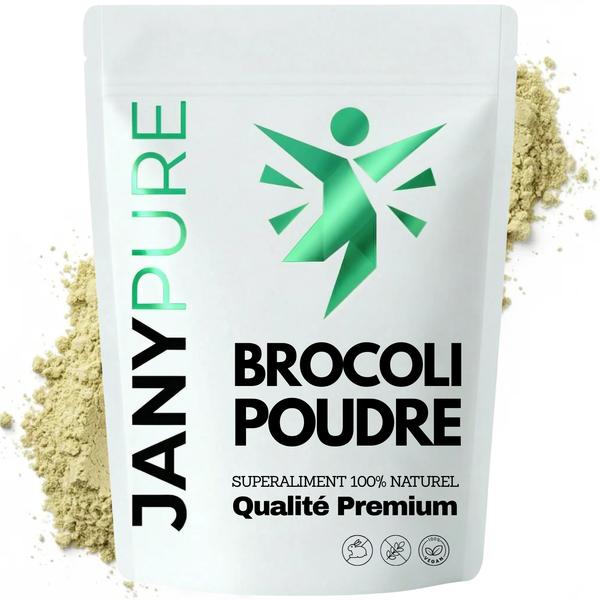 Poudre de Brocoli | Riche en Sulforaphane & Vitamine C | Superaliment Détox & Antioxydant | Soutien Immunitaire & Digestif |  100% Pur, Vegan, Cru | Pour Smoothies & Recettes