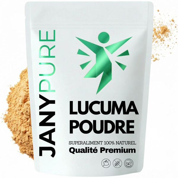 Poudre Lucuma Pure Pérou Superfruit Incas | Édulcorant Naturel Alternative Sucre Faible IG Glycémie | Goût Caramel Vanille Sirop Érable | Antioxydant Fibres Vitamines | Pâtisserie Smoothies Desserts