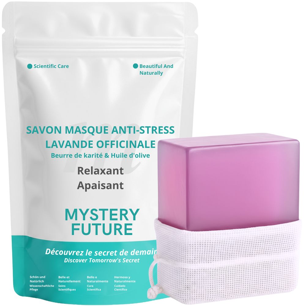 Savon Lavande 140g | Nettoyant Doux & Apaisant | Parfum Relaxant Naturel | Visage & Corps | Tous Types de Peaux