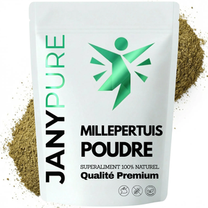 Millepertuis Poudre Pure (Hypericum Perforatum) | Soutien Humeur Positive, Moral, Bien- Être Mental | Contre Stress, Anxiété, Tristesse | Améliore Sommeil | Herbe de la Saint-Jean