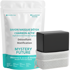 Savon Charbon Actif | Visage & Corps Purifiant Détoxifiant | Nettoyant Profond Peaux Grasses Mixtes Acnéiques | Régule l’Excès de Sébum