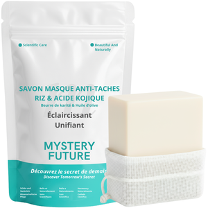 Savon Riz & Acide Kojique | Éclat & Uniformité du Teint | Anti-Taches Pigmentaires | Nettoyant Doux Visage & Corps | Peaux Ternes Hyperpigmentation