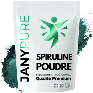 Spiruline Poudre Pure |  65% Protéines Végétales, Fer, Vitamines | Superaliment Énergie, Vitalité, Immunité, Sport | Riche en Phycocyanine Antioxydant | Détox | Arthrospira Platensis
