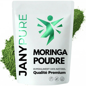 Poudre de Moringa Oleifera Pure | Superaliment Arbre de Vie | Riche en Protéines Vitamines Minéraux Antioxydants | Énergie Immunité Détox | Cheveux Peau Vitalité | Vegan Sachet Refermable