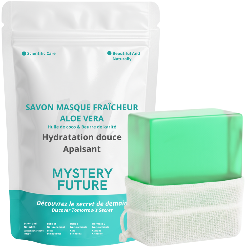 Savon Aloe Vera | Hydratant & Apaisant | Nettoyant Doux Visage & Corps | Peaux Sensibles Sèches Irritées | 100% Naturel Soin Quotidien