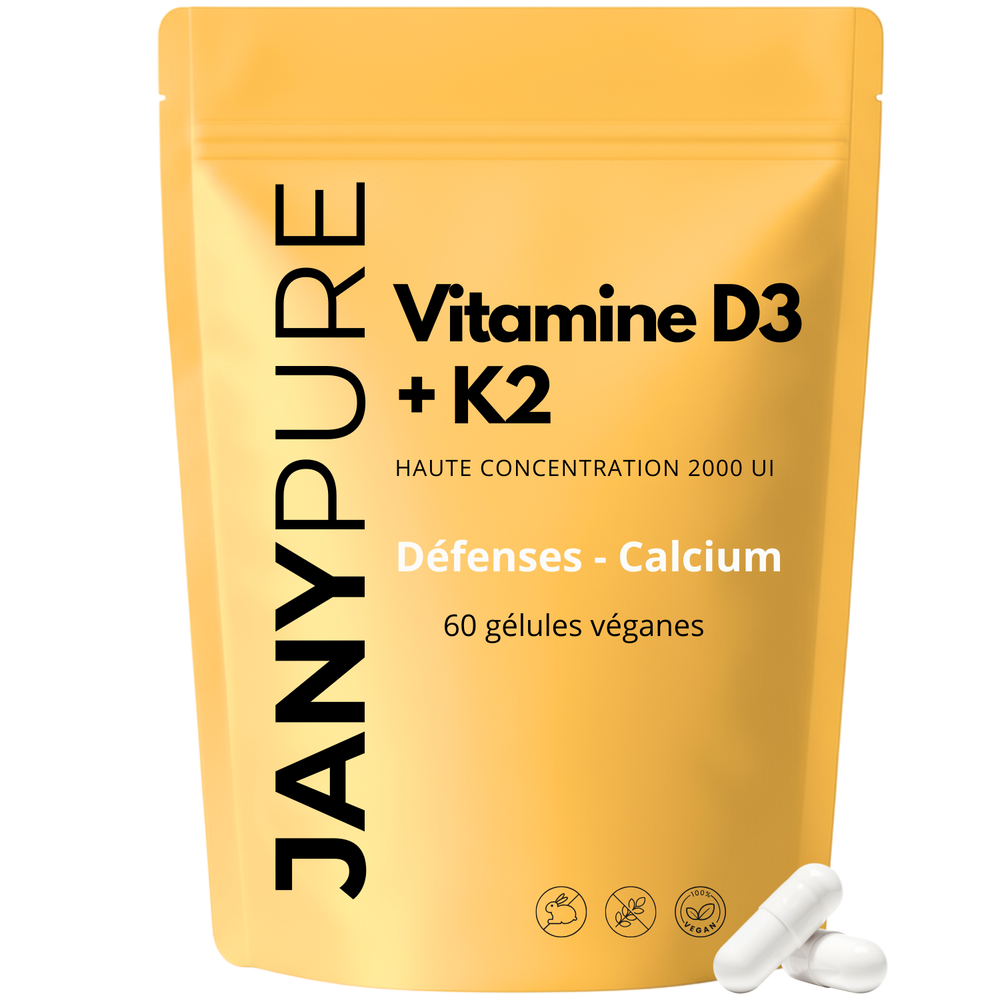 Vitamine D3 + K2 Haute Dose 2000UI