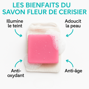 Savon Fleurs de Cerisier | Antioxydant Délicat Anti-Âge
