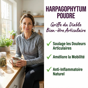Harpagophytum Poudre Griffe du Diable | Articulations Mobilité Confort Articulaire | Anti- Inflammatoire Naturel Douleurs Musculaires | Souplesse Bien-être | Sachet Refermable