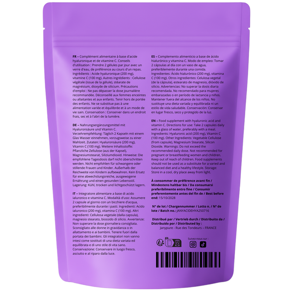 Acide Hyaluronique & Vitamine C - 400MG