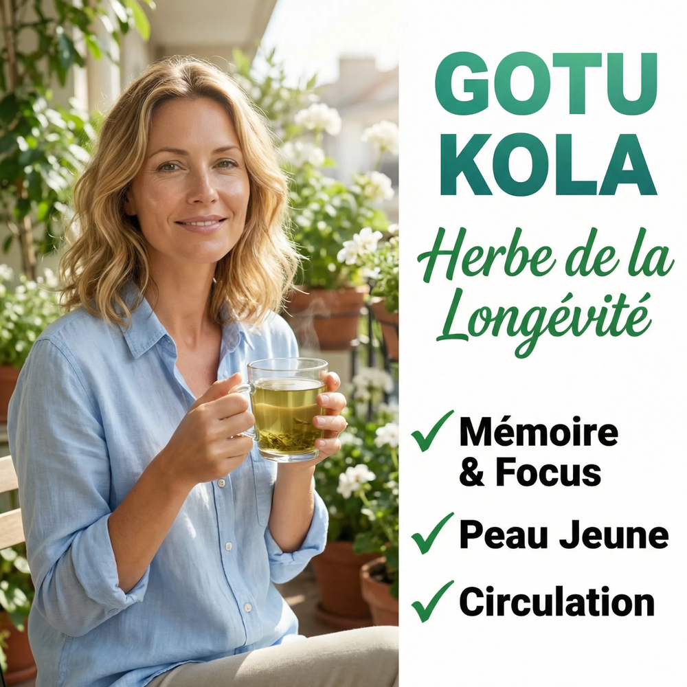 Gotu Kola Poudre Pure (Centella Asiatica) | Booster Cerveau, Mémoire, Concentration | Anti- Âge, Stimule Collagène, Cicatrisant Peau | Circulation Sanguine, Stress | Herbe du Tigre  Ayurvédique