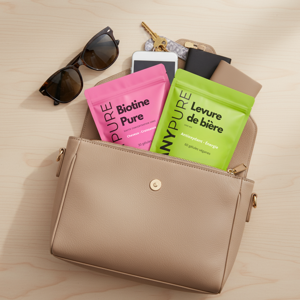 Pack Cheveux Brillants | Biotine + Levure de Bière