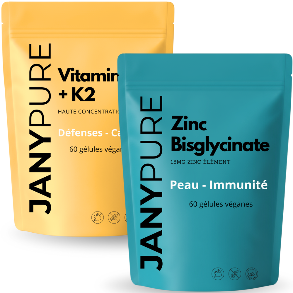 Pack Immunité Renforcée | Vitamine D3+K2 + Zinc