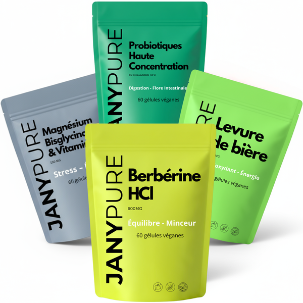 Formule Métabolisme Optimal | Berbérine + Probiotiques + Levure + Magnésium