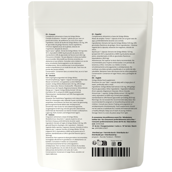Ginkgo Biloba 6000mg