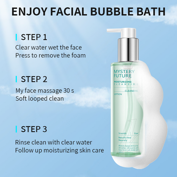 Lotion Nettoyante Hydratante Acide Hyaluronique | Démaquillage Doux