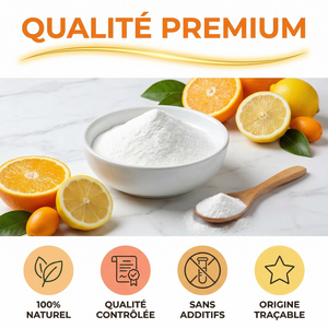 Acide Ascorbique Poudre Vitamine C Pure | Immunité Défenses Naturelles Énergie Vitalité | Antioxydant Puissant Collagène Anti-Âge | Poudre Fine Soluble Sachet Refermable